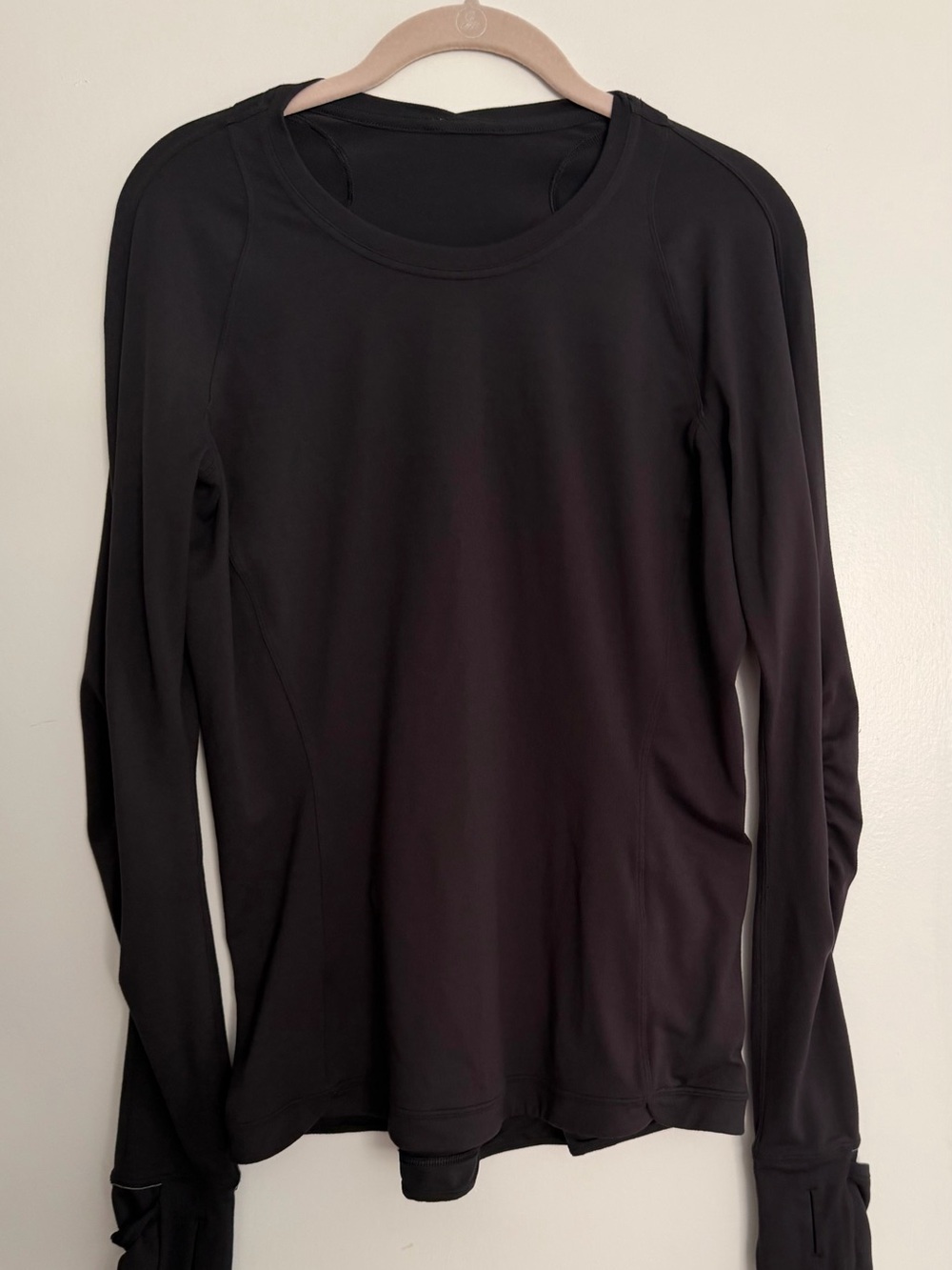 lululemon athletica Black Long-Sleeve Crew Performance Top